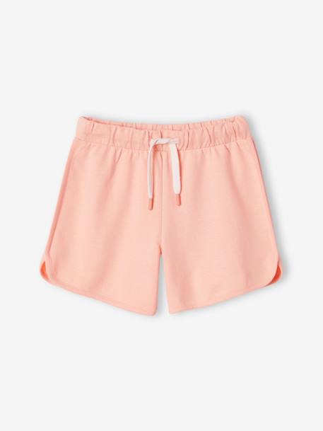 Calções de desporto, em moletão, para menina coral+marinho+multicolor+verde-água 