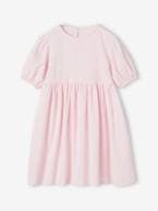 Vestido em seersucker, para menina lilás+rosa-pálido 