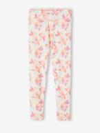 Leggings de desporto, em matéria técnica, estampado com flores exóticas, para menina multicolor 