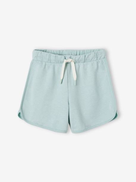 Calções de desporto, em moletão, para menina coral+marinho+multicolor+verde-água 