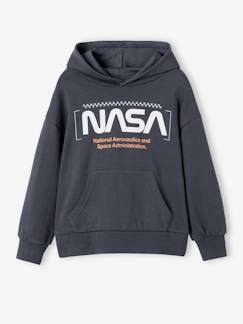 Menino 2-14 anos-Camisolas, casacos de malha, sweats-Sweatshirts-Sweat NASA®, com capuz, para criança