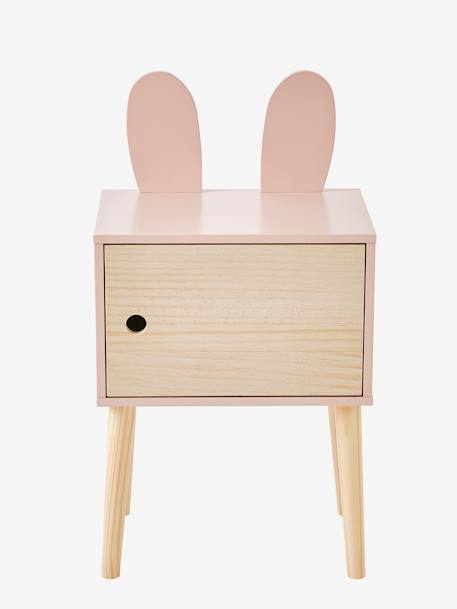 Mesa de cabeceira coelho rosa 