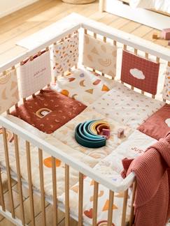 Têxtil-lar e Decoração-Roupa de cama bebé-Contorno de berço/contorno de parque antichoques, em algodão bio*, Happy Sky