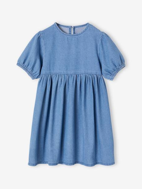 Vestido em ganga leve, para menina stone 