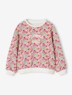 Sweat com flores, para menina rosa 