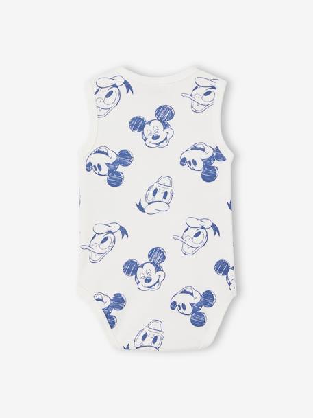 Lote de 2 bodies de cavas, Disney® Mickey e Donald, para bebé azul-céu 