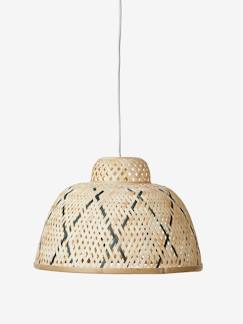 Têxtil-lar e Decoração-Decoração-Iluminação-Abajur de teto para pendurar, bicolor, em bambu