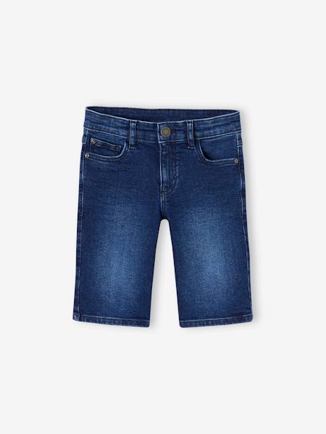 Bermudas em ganga Basics, para menino double stone+stone 