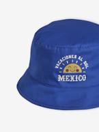 Chapéu reversível, México, para bebé menino azul-rei 