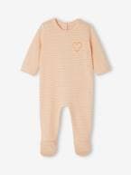 Lote de 2 pijamas 'love', em jersey, para recém-nascido pêssego 