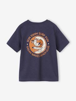 Menino 2-14 anos-T-shirts, polos-T-shirt com motivo de surf lúdico, para menino