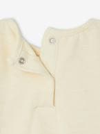 Camisola-body de mangas compridas, em algodão biológico, para récem-nascido cru 