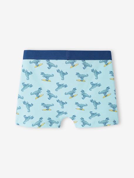 Lote de 4 boxers stretch 'dino surf', para menino amarelo 