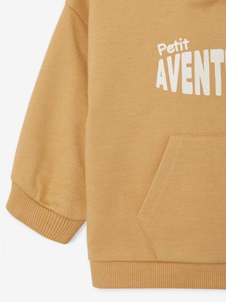 Sweat com capuz, para bebé amarelo 