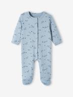 Lote de 3 pijamas, em interlock, para bebé azul-noite 