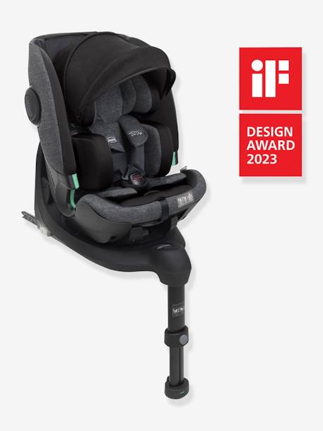 Cadeira-auto CHICCO Bi-Seat Air com base rotativa 360 i-Size 40 a 150 cm, equivalente ao grupo 0+/1/2/3 preto 