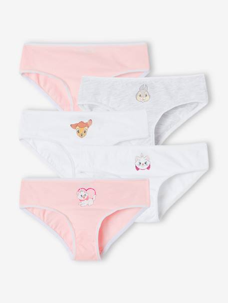 Lote de 5 cuecas Disney® Animals, para criança rosa-pálido 