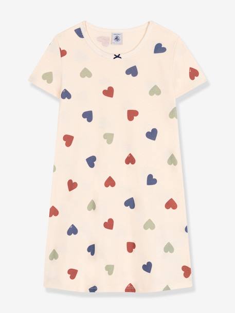 Camisa de dormir para criança, da PETIT BATEAU bege estampado 