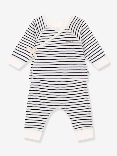 Conjunto de 3 peças para recém-nascido, da PETIT BATEAU marinho 