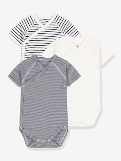 Bebé 0-36 meses-Lote de 3 bodies, da PETIT BATEAU