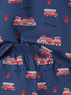 Lote pijama + pijama-calção, bombeiros, para menino azul-oceano 