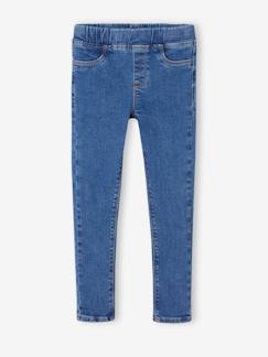 -Jeans estilo treggings Basics, para menina