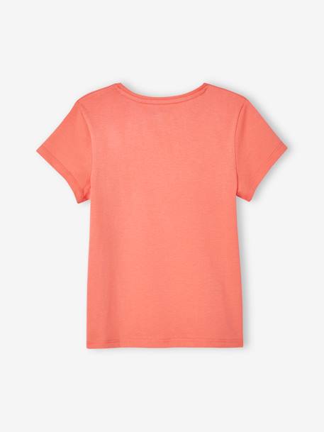 T-shirt com mensagem, para menina baunilha+morango+vermelho 