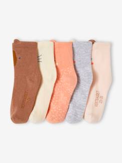 Bebé 0-36 meses-Meias, collants-Lote de 5 pares de meias "animais", para bebé