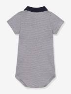 Body de mangas curtas, gola polo, da PETIT BATEAU azul 