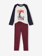 Lote pijama + pijama-calção, sapatilhas, para menino marinho 