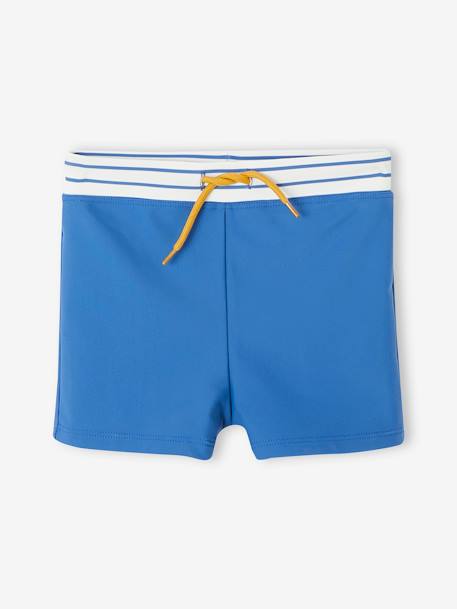 Conjunto de banho anti-UV, t-shirt + calções, para menino azul-azure 