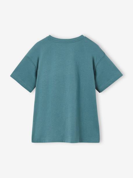 T-shirt, para menino coral+cru+verde-água 