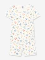 Pijama para criança, da PETIT BATEAU branco estampado 