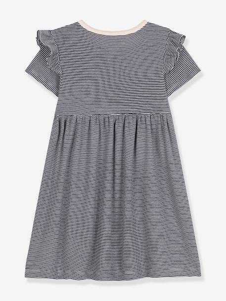 Vestido de mangas curtas, da PETIT BATEAU azul 