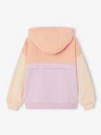 Sweat desportiva colorblock, com capuz, para menina lilás 