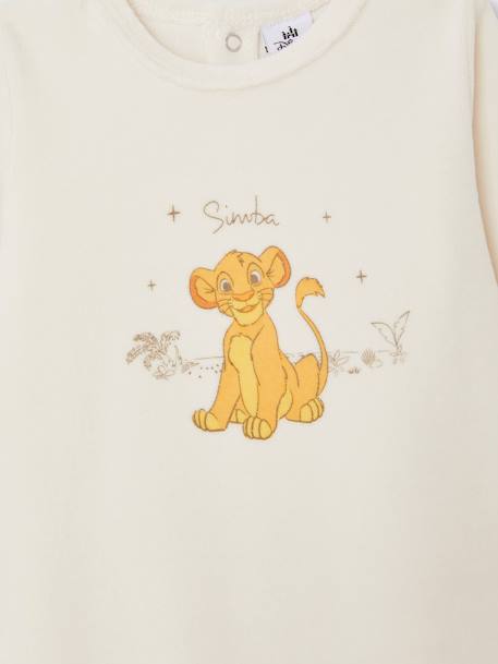 Pijama Disney®, O Rei Leão, em veludo, para bebé cru 