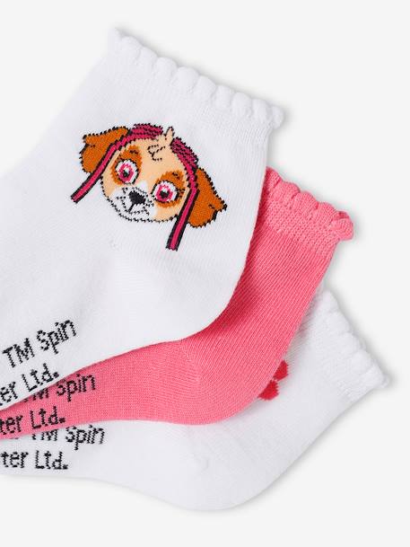 Lote de 3 pares de meias Patrulha Pata®, para criança rosa 