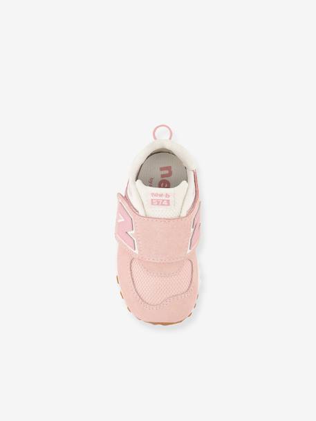 Sapatilhas com barras autoaderentes NW574CH1 NEW BALANCE®, para bebé rosa 