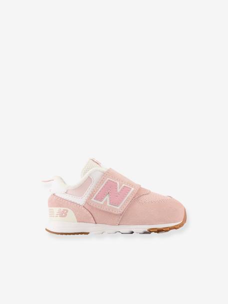 Sapatilhas com barras autoaderentes NW574CH1 NEW BALANCE®, para bebé rosa 