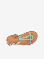 Sandálias em pele, para criança, Bappy LES TROPEZIENNES® PAR M. BELARBI amarelo+azul-turquesa+bege+coral 