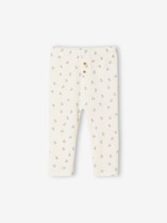 Bebé 0-36 meses-Leggings em malha canelada, para bebé