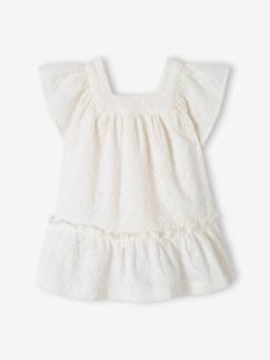 Bebé 0-36 meses-Vestidos, saias-Vestido bordado, de cerimónia, para bebé