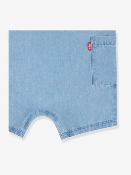 Conjunto macacão + chapéu tipo bob da Levi's®, para bebé ganga bleached 