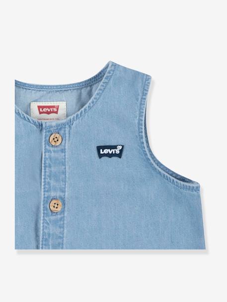 Conjunto macacão + chapéu tipo bob da Levi's®, para bebé ganga bleached 