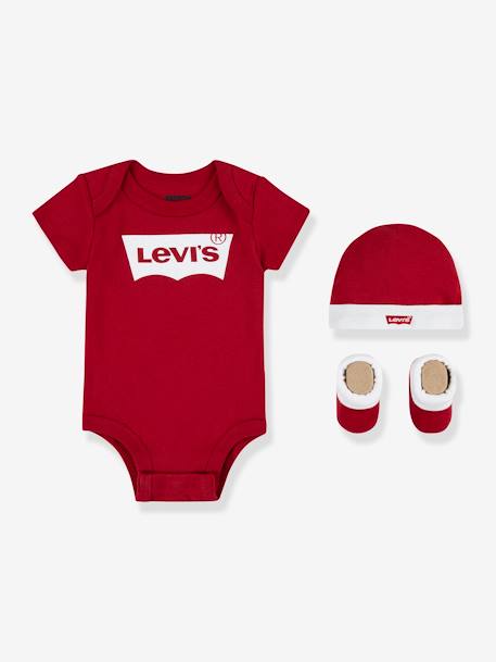 Conjunto de 3 peças Batwing da Levi's®, para bebé vermelho 