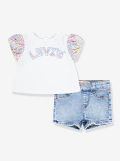 Conjunto calções e t-shirt da Levi's®, para bebé