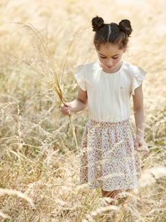 Menina 2-14 anos-Vestido efeito 2 em 1, para menina