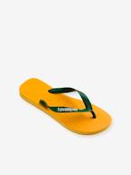 HAVAIANAS® Brasil Logo, para criança amarelo+pêssego 