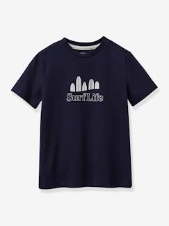 Menino 2-14 anos-T-shirts, polos-T-shirts-T-shirt da CYRILLUS, em algodão bio, para menino