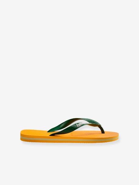 HAVAIANAS® Brasil Logo, para criança amarelo+pêssego 